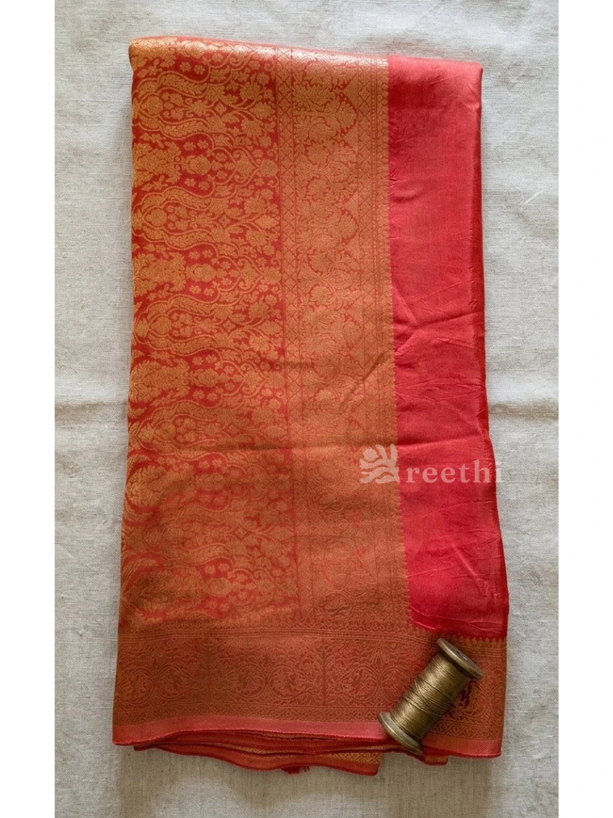 Dola Silk - Nakshi Pallu Orange